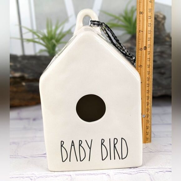 Rae Dunn BABY BIRD Ceramic Birdhouse - Picture 6 of 10